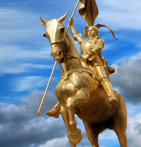 Joan of Arc statue memorial Rouen Place du Vieux-Marché Normandy